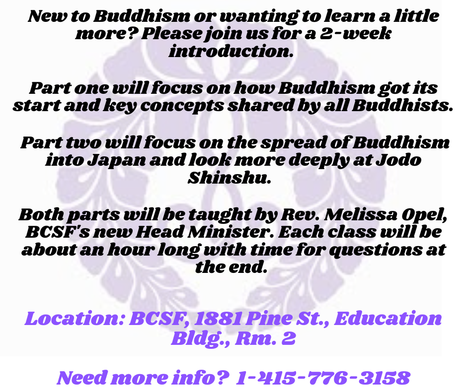 Buddhism & Shin — Buddhist Church of San Francisco Buddhism & Shin — Buddhist Church of San Francisco
